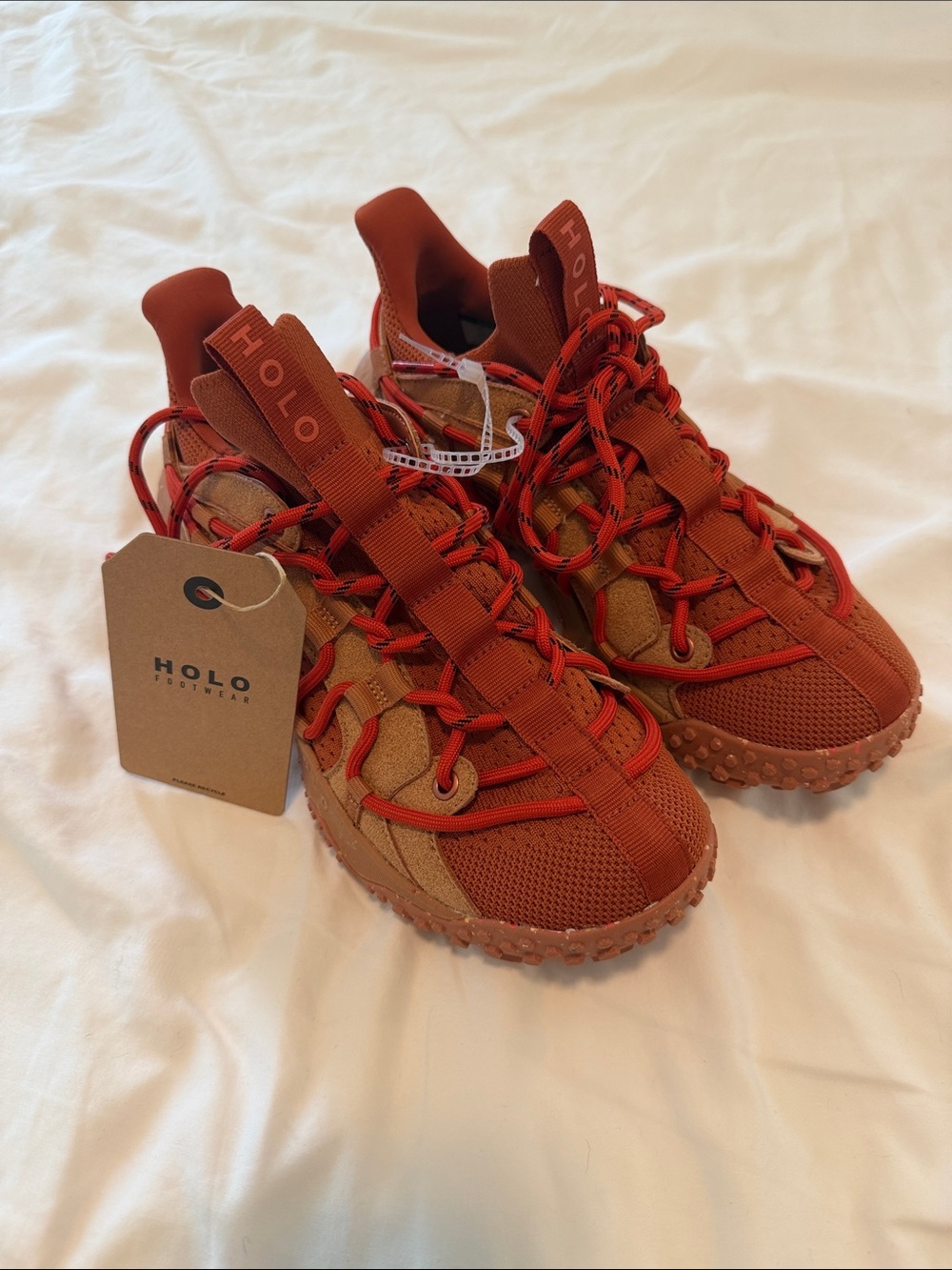 HOLO Zeus Footwear Women's Rust Red Hiking Shoes Sz 8.5